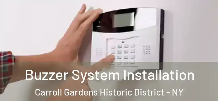 Buzzer System Installation Carroll Gardens Historic District - NY