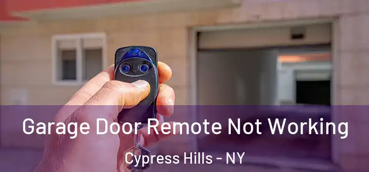  Garage Door Remote Not Working Cypress Hills - NY