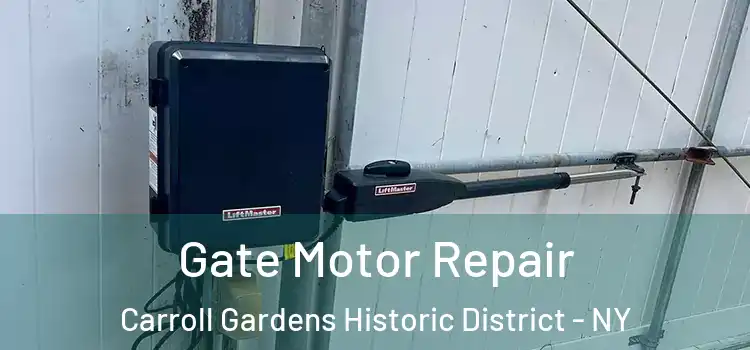 Gate Motor Repair Carroll Gardens Historic District - NY