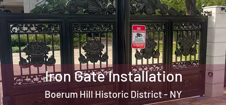  Iron Gate Installation Boerum Hill Historic District - NY
